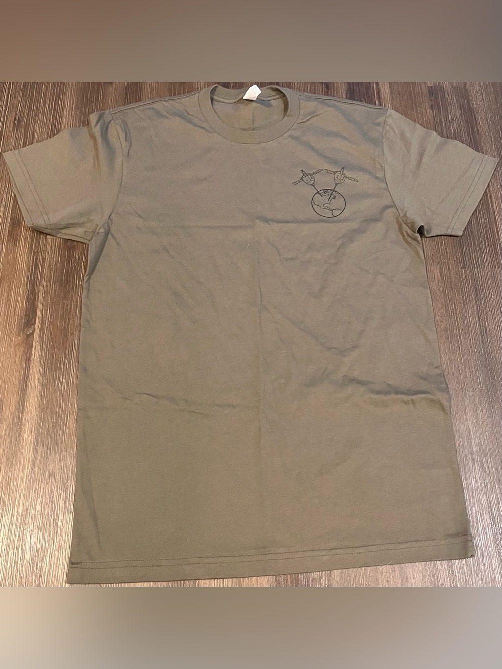 Next Level Apparel Olive Graphic Crew T-Shirt